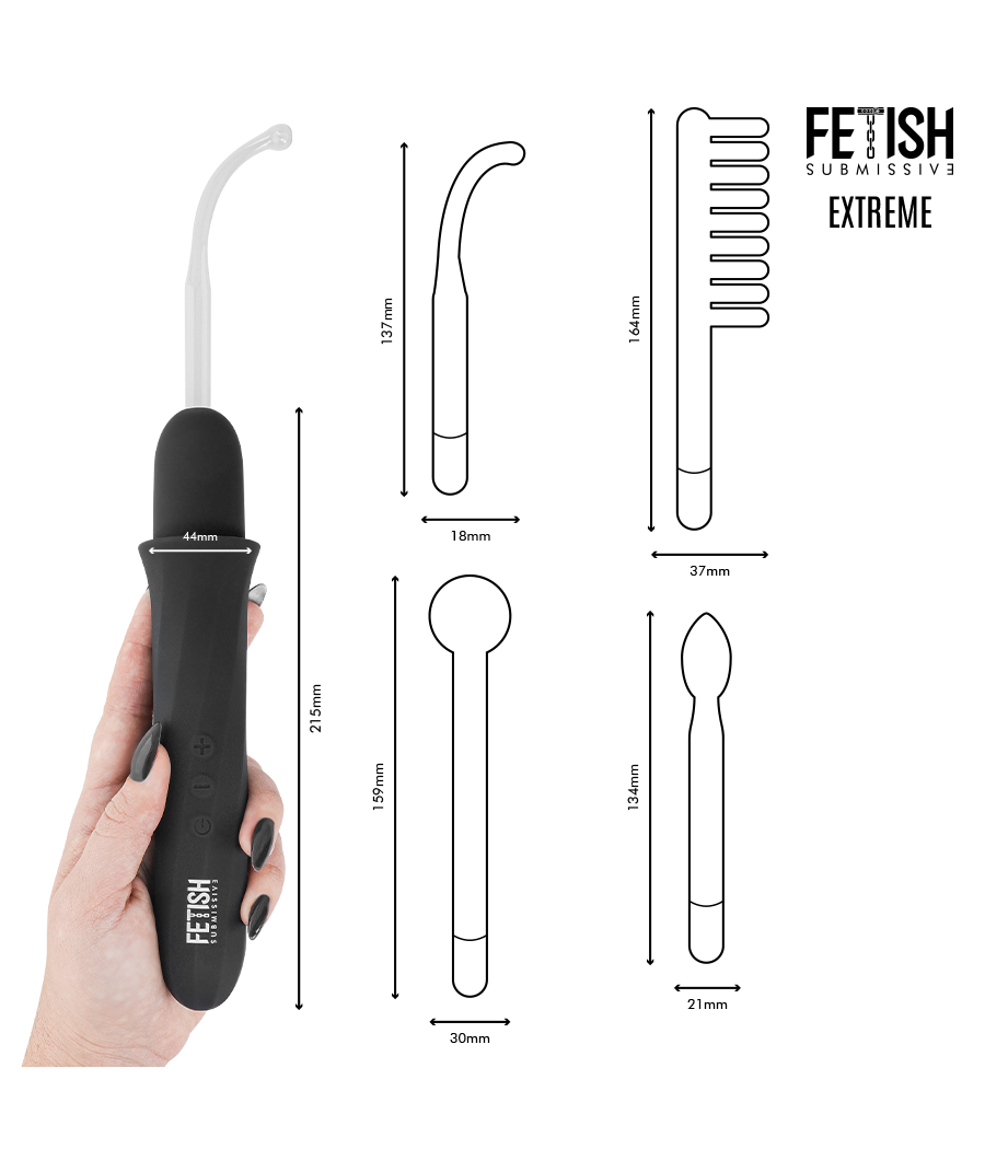 FETISH SUBMISSIVE - HIGH FREQUENCY ELECTROSTIMULATION WAND