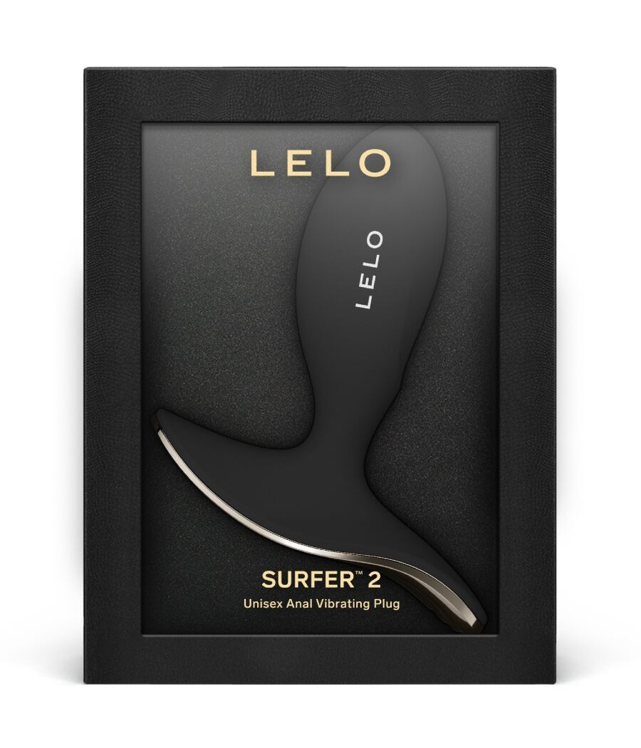 LELO - SURFER 2 PLUG ANAL VIBRADOR UNISEX NEGRO