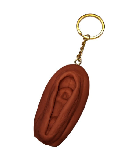 DIABLO PICANTE - VAGINA KEYCHAIN DARK TONE