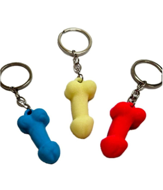 DIABLO PICANTE - ASSORTED SILICONE PENIS KEYCHAIN PHOSPHORESCENT COLOR