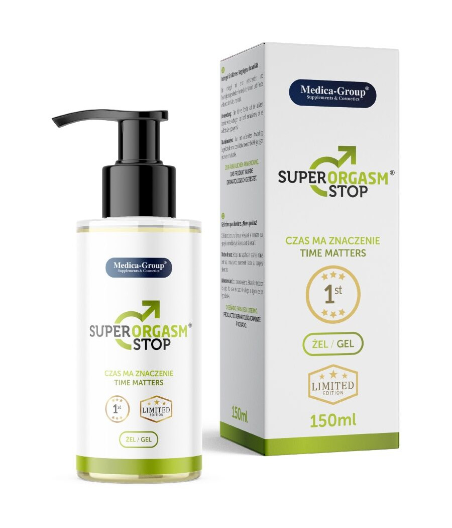 MEDICA GROUP - SUPER ORGASM STOP GEL ÍNTIMO PARA HOMENS 150 ML