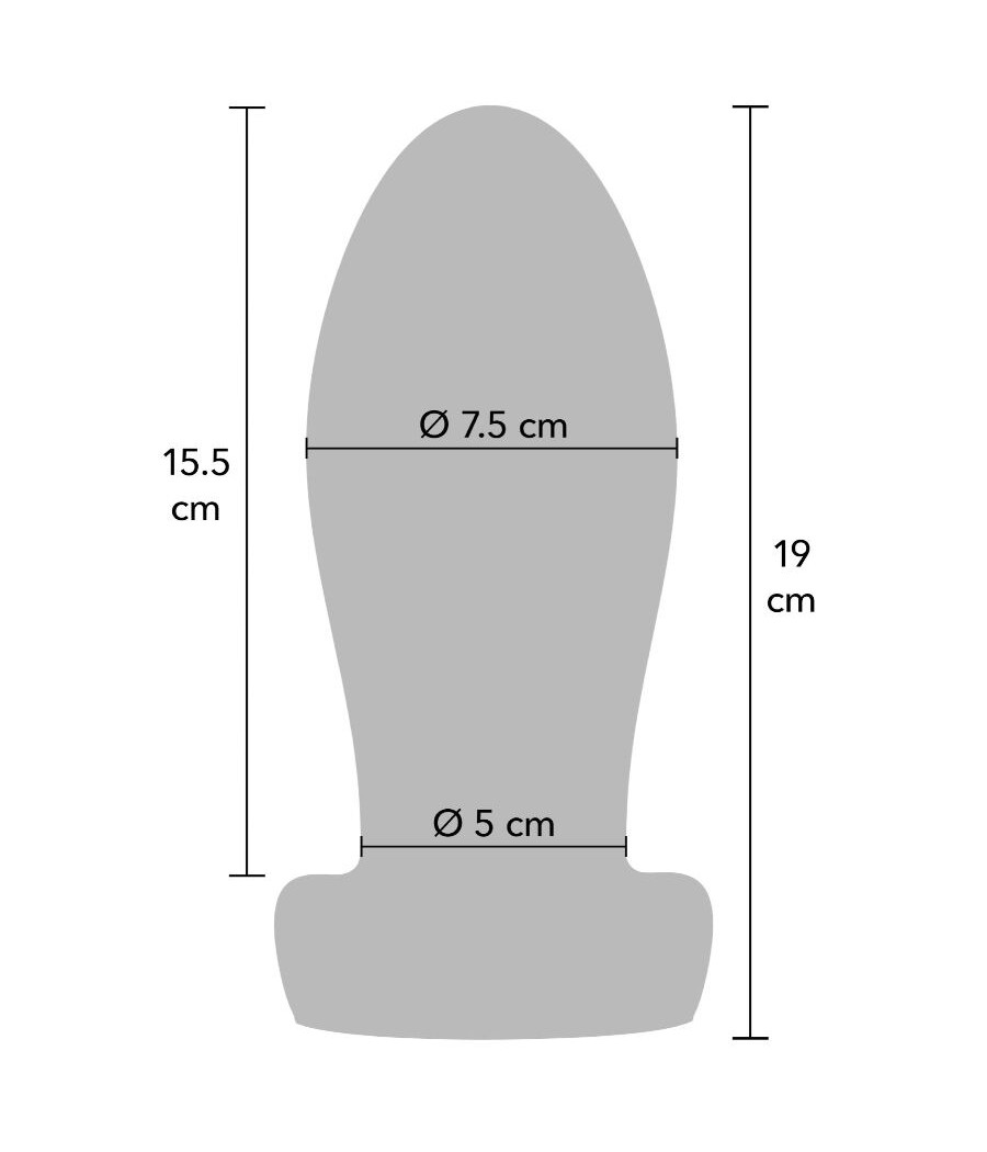 HIDDEN DESIRE - EXTREME HEAVY ANAL STRETCHER PLUG EXTRA LARGE