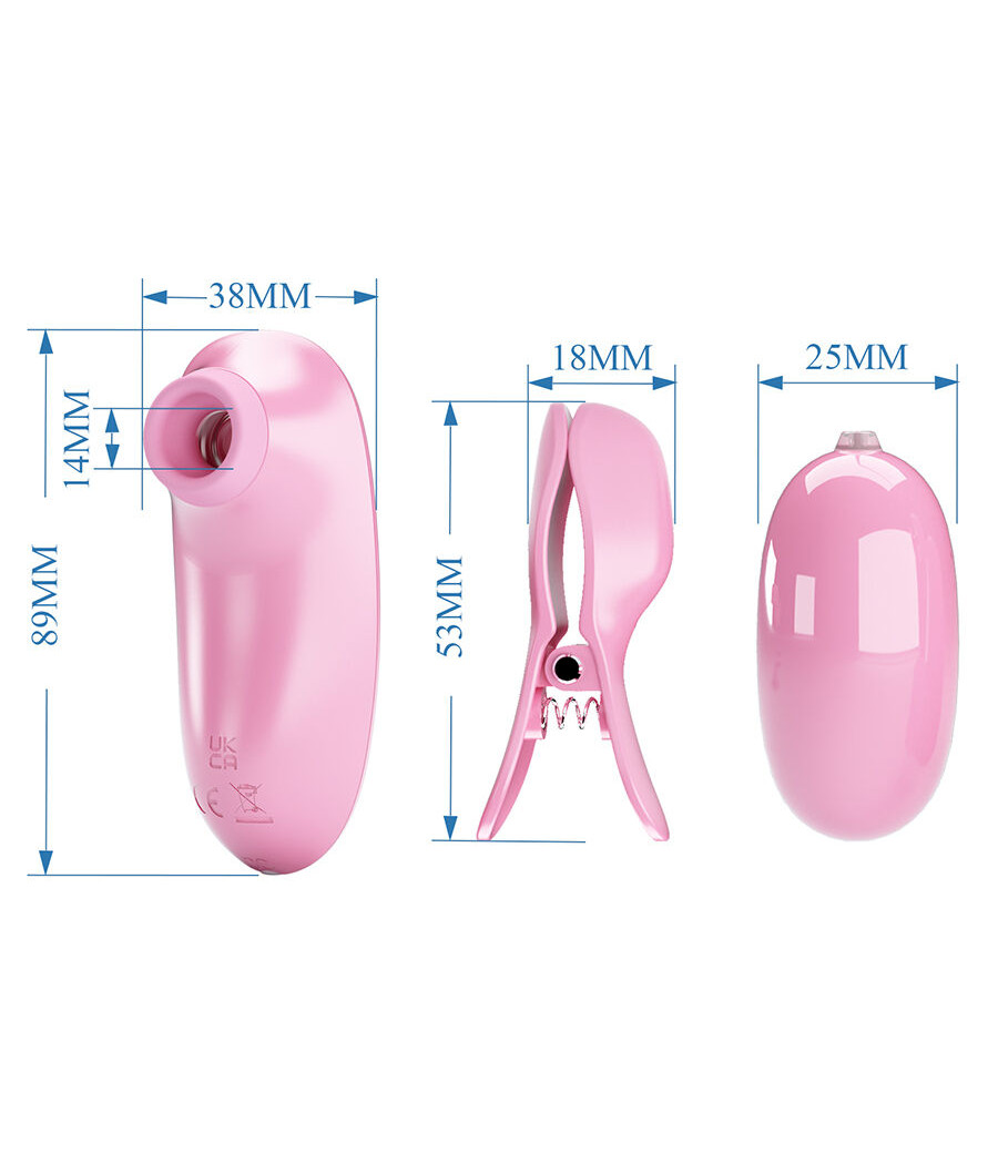 PRETTY LOVE - IMONIE SET MULTIFUNZIONALE 3 IN 1 CON VENTOSA, CAPEZZOLI E CLITORIDE