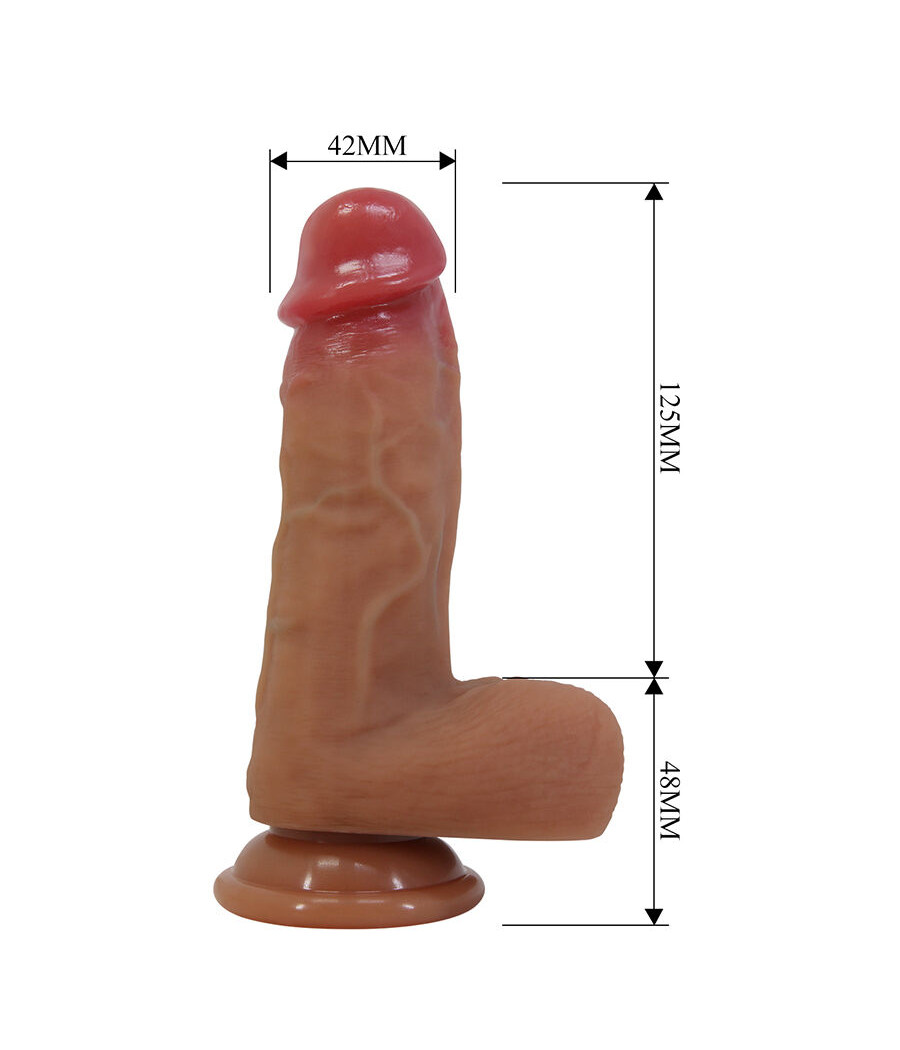 PRETTY LOVE - CURTIS DILDO REALISTA COM VENTOSA 17,3 CM -Ø- 4,2 CM