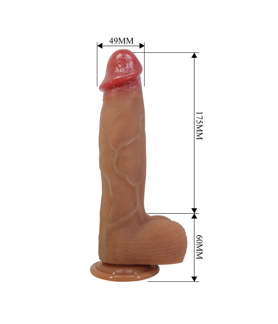 PRETTY LOVE - ORTON DILDO REALÍSTICO CON VENTOSA 23.5 CM -Ø- 4.9 CM