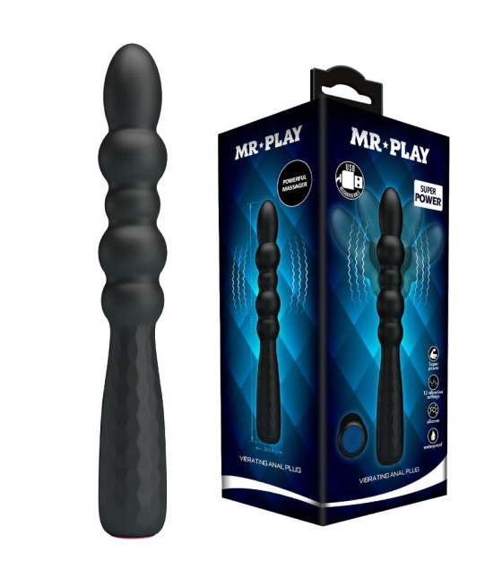 MR PLAY - PLUG ANAL VIBRATÓRIO FLEXÍVEL