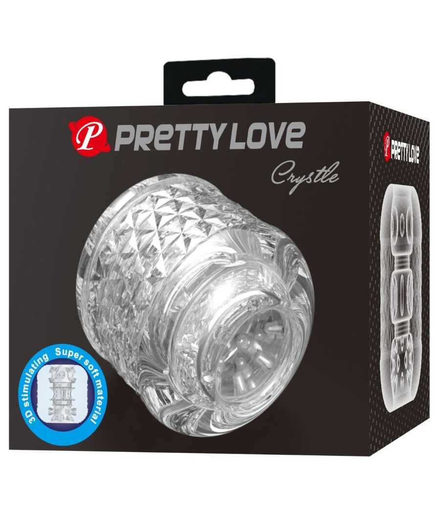 PRETTY LOVE - CRYSTLE DOUBLE ENTRY MASTURBATOR