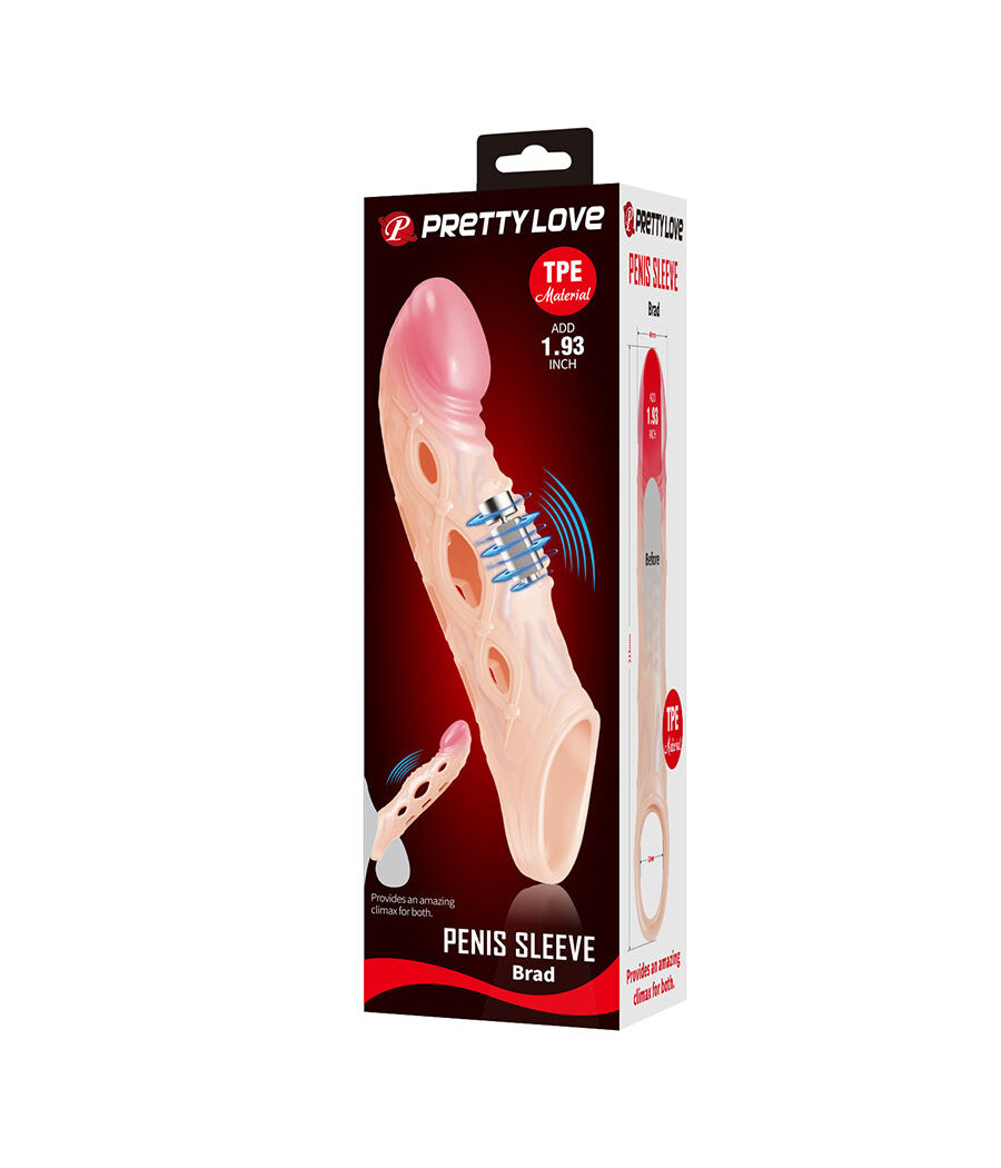 PRETTY LOVE - BRAD VIBRATING PENIS SLEEVE