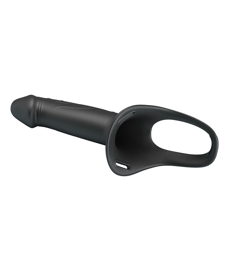 PRETTY LOVE - LANDON BLACK STRAP-ON VIBRANT