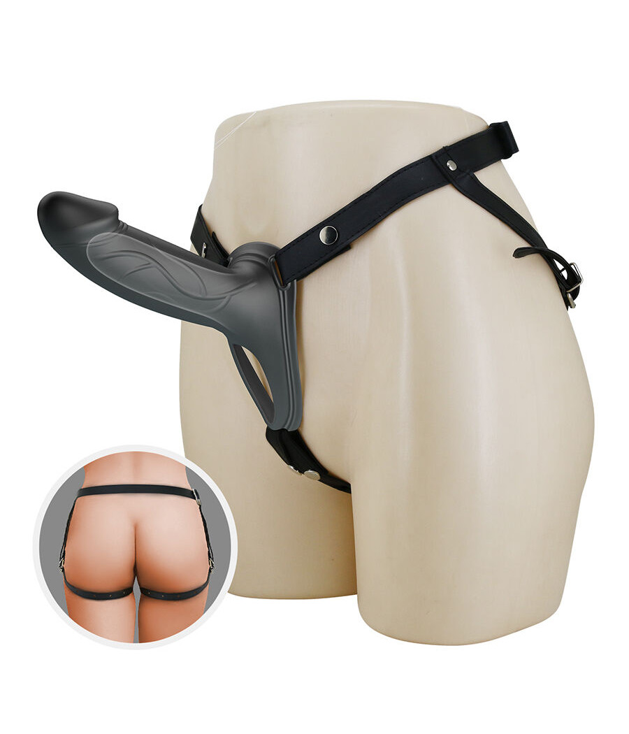 PRETTY LOVE - LANDON BLACK STRAP-ON VIBRANT