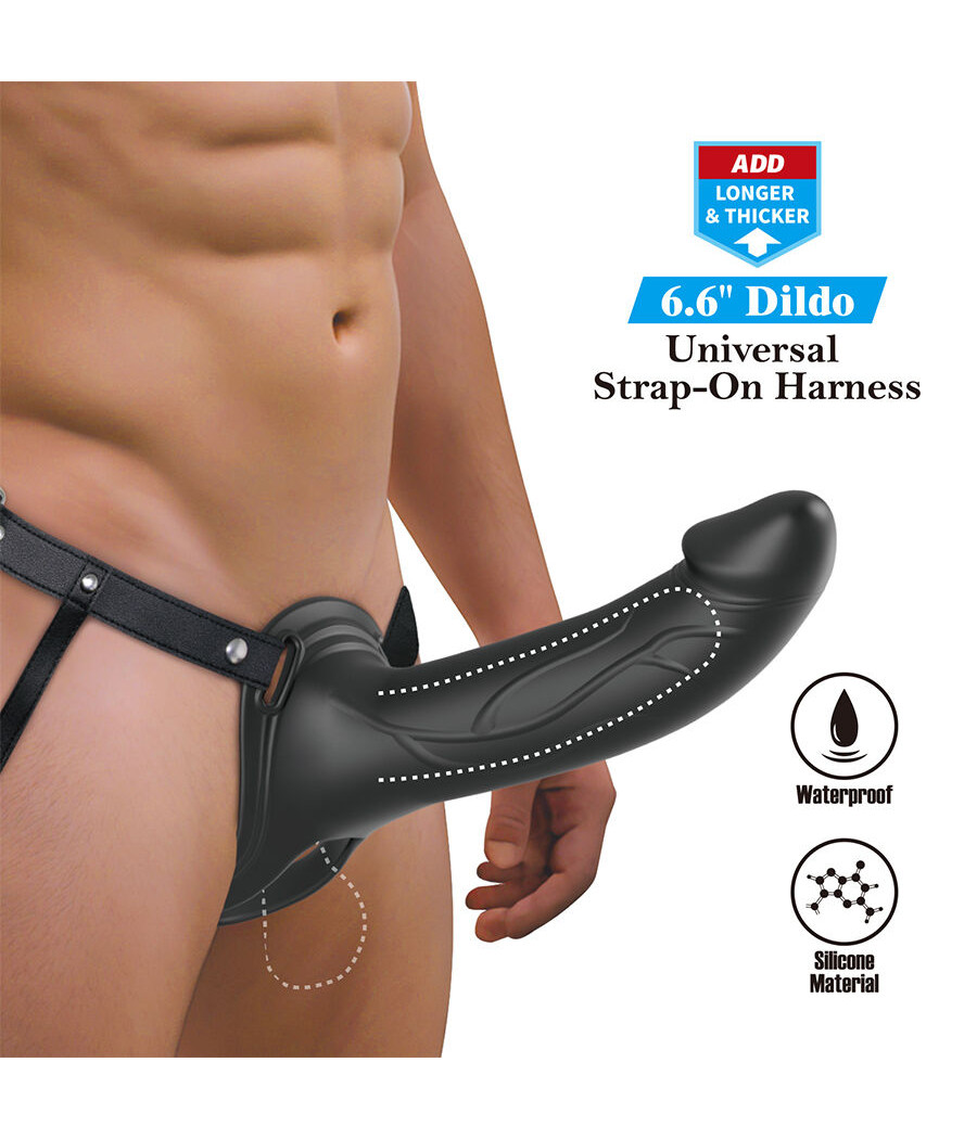 PRETTY LOVE - LANDON NERO VIBRANTE STRAP-ON