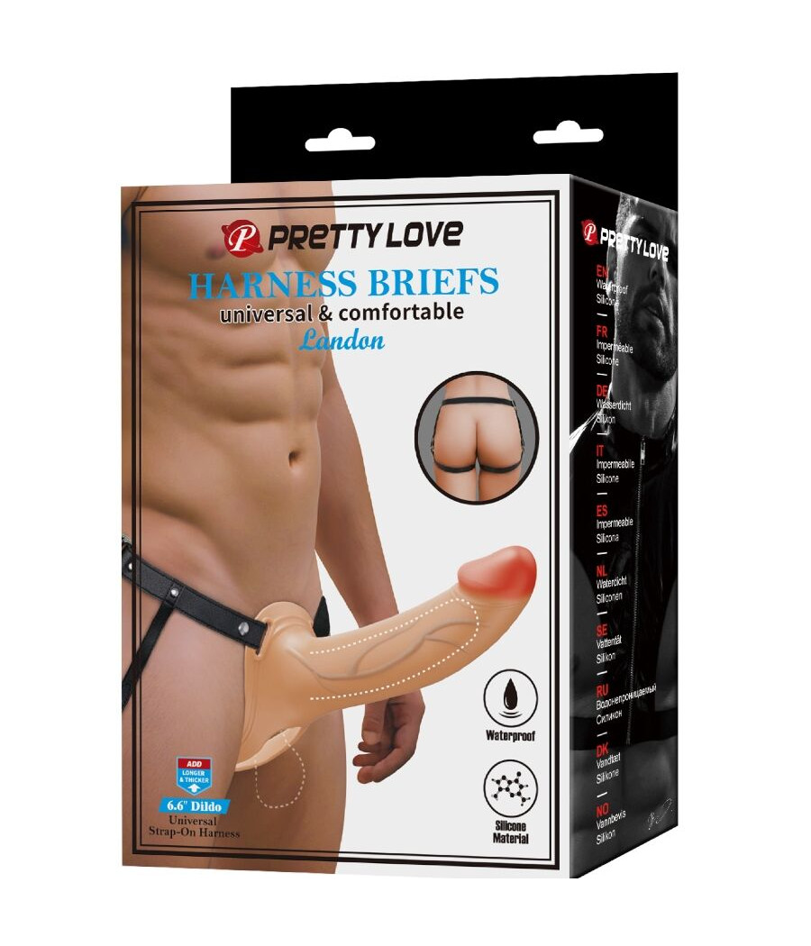 PRETTY LOVE - LANDON VIBRATIONS-STRAP-ON FÜR HELLHAUT