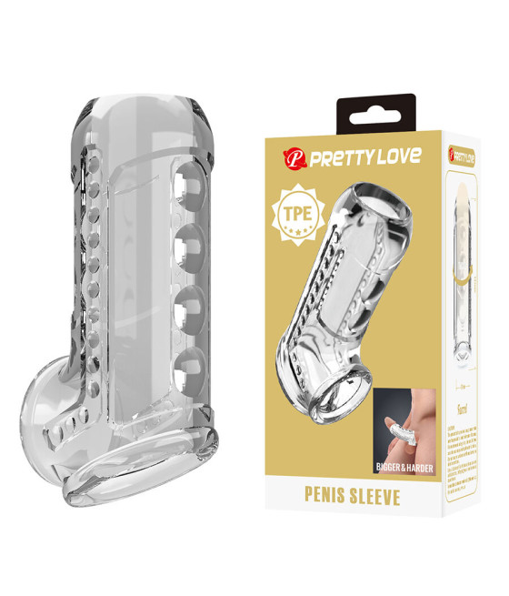 PRETTY LOVE - GUAINA PER PENE TRASPARENTE CON TEXTURE