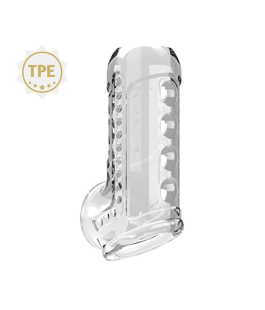PRETTY LOVE - TRANSPARENT TEXTURED PENIS SHEATH