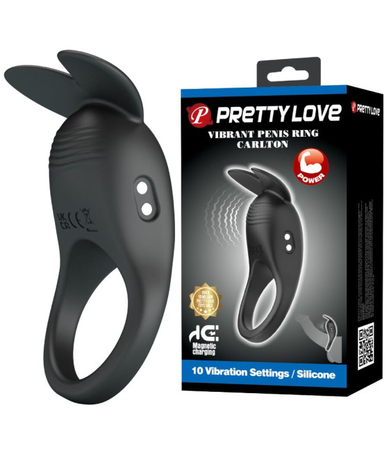 PRETTY LOVE - CARLTON PENIS RING WITH CLITORAL STIMULATOR