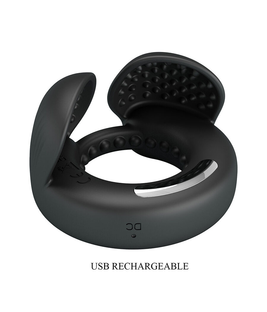 PRETTY LOVE - QUENTIN PENIS RING WITH TESTICULAR STIMULATOR