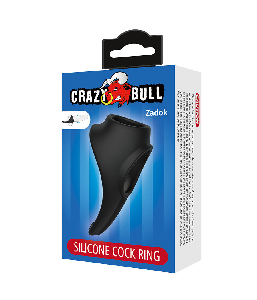 CRAZY BULL - ZADOK ANEL ERGONÔMICO COM ESTIMULADOR PERINEAL