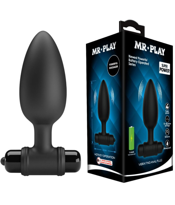 MR PLAY - PLUG ANAL SUPER POWER CON VIBRACIÓN