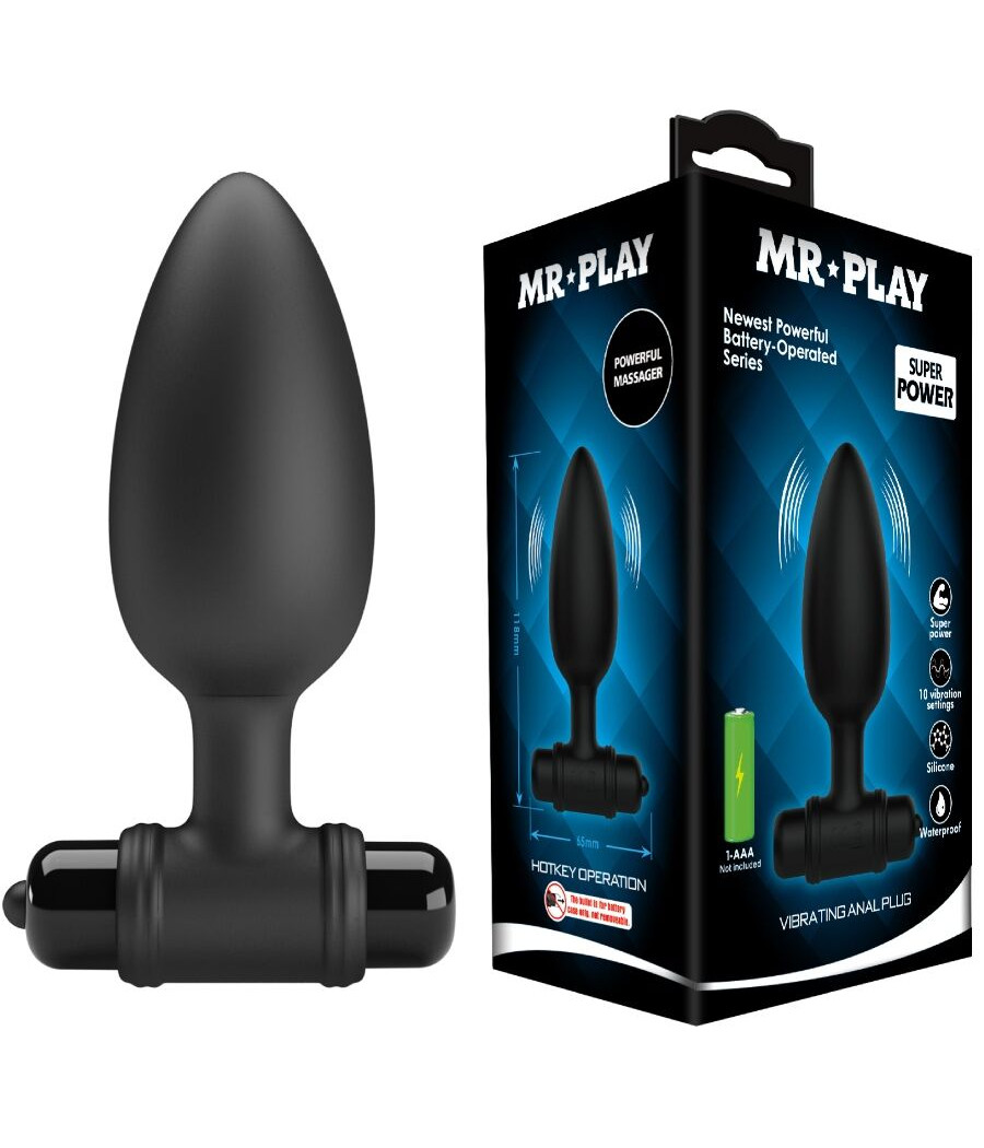 MR PLAY - SUPER POWER ANAL PLUG MIT VIBRATION