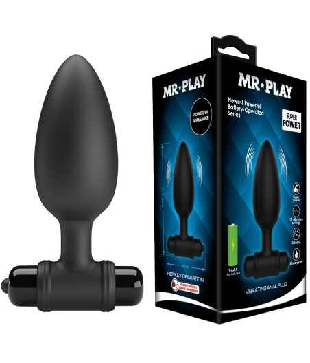 MR PLAY - PLUG ANAL SUPER POWER CON VIBRACIÓN
