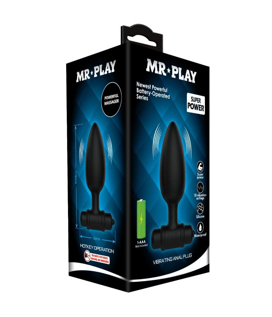 MR PLAY - SUPER POWER ANAL PLUG WITH VIBRATION