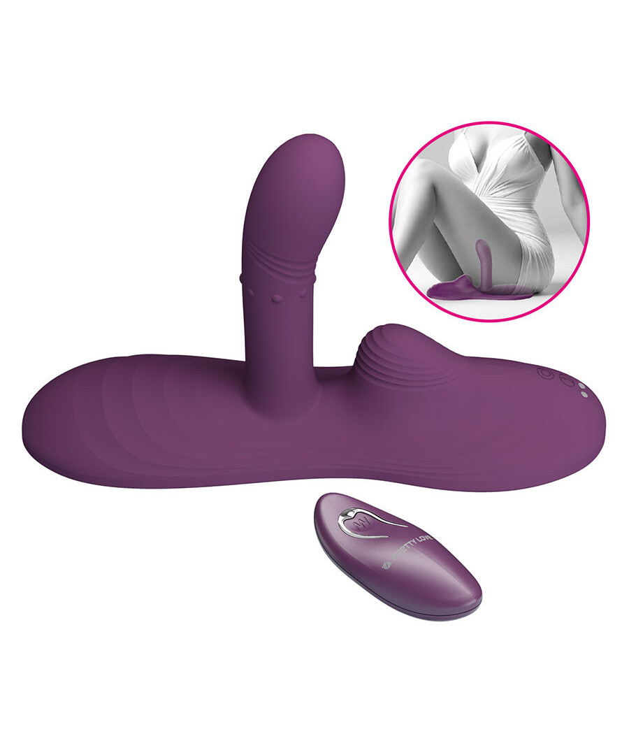PRETTY LOVE - LUKA SIT-DOWN VIBRATOR WITH HEAT EFFECT AND REMOTE CONTROL