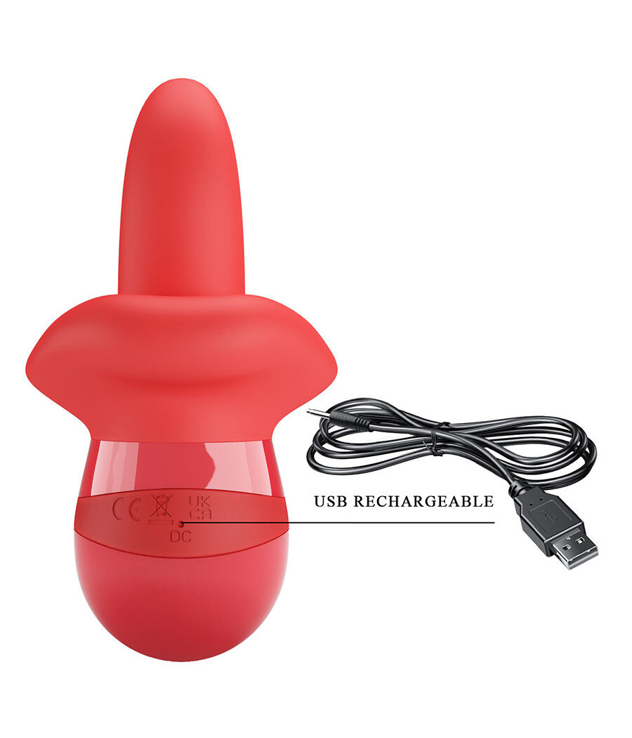 PRETTY LOVE - OBELIA VIBRADOR DE LÍNGUA COM MOVIMENTO ORBITAL