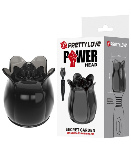 PRETTY LOVE - SECRET GARDEN CABEÇA DE MASSAGEM PRETA