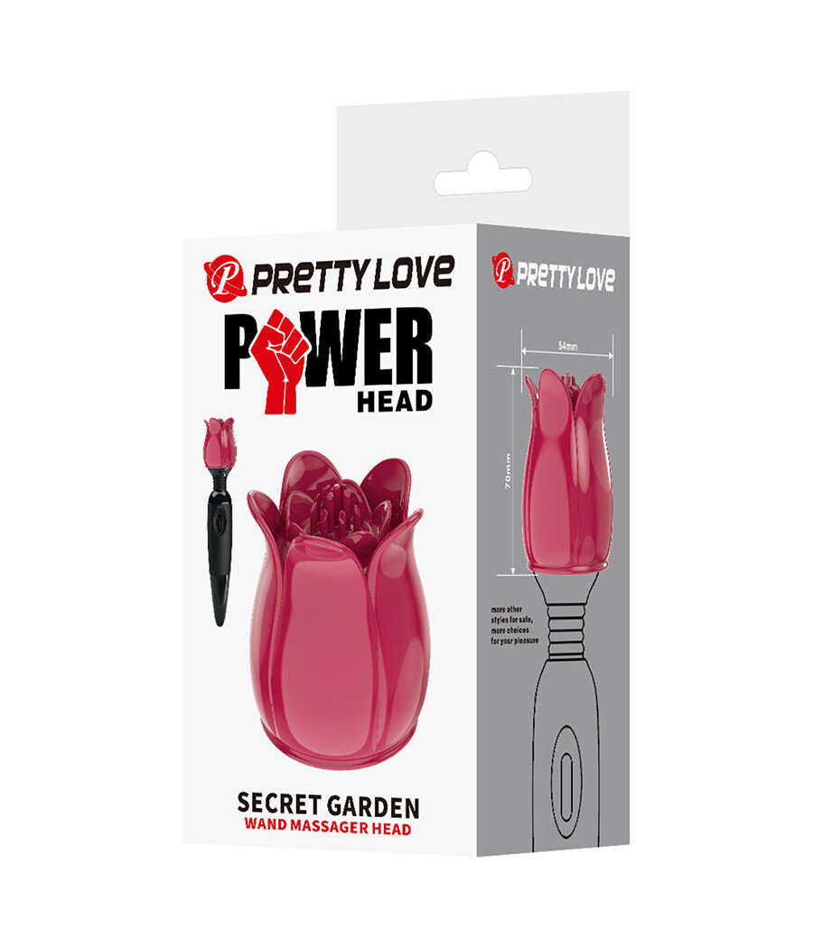 PRETTY LOVE - SECRET GARDEN CABEÇA DE MASSAGEM ROSA