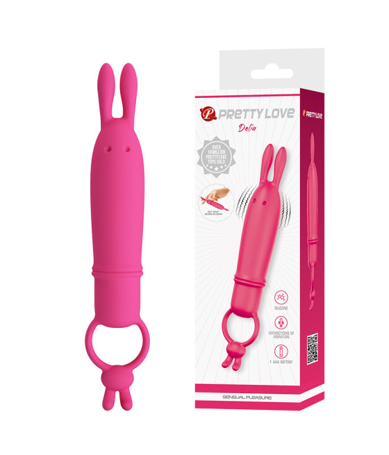 PRETTY LOVE - DELIA RABBIT VIBRATOR MIT WIDERSTANDSRING