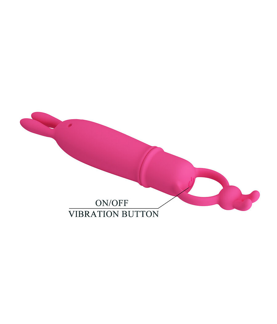 PRETTY LOVE - DELIA VIBRADOR RABBIT CON ANILLO DE SUJECIÓN