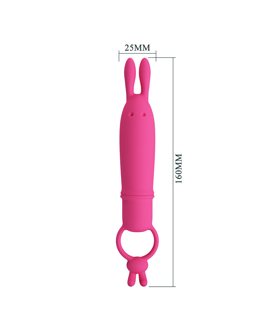 PRETTY LOVE - DELIA VIBRADOR RABBIT CON ANILLO DE SUJECIÓN