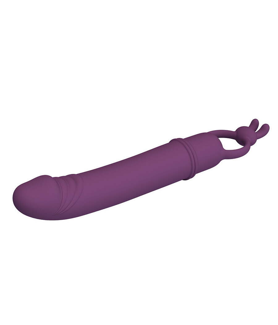 PRETTY LOVE - CORA VIBRADOR EM FORMATO DE PÊNIS COM ANEL DE RESISTÊNCIA