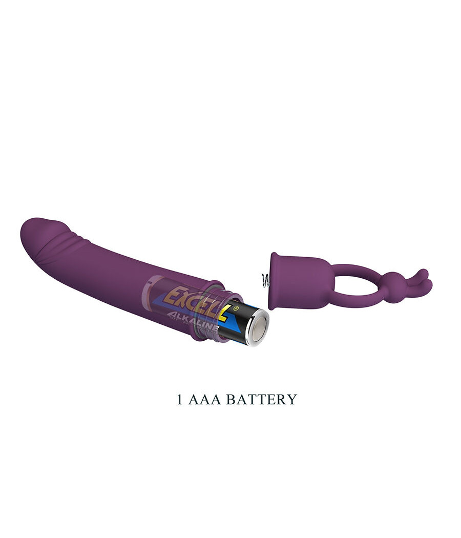 PRETTY LOVE - CORA VIBRADOR EM FORMATO DE PÊNIS COM ANEL DE RESISTÊNCIA