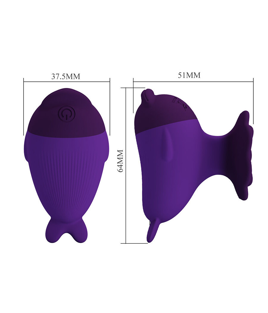 PRETTY LOVE - DOLPHIN MINI VIBRADOR CON SUJECIÓN