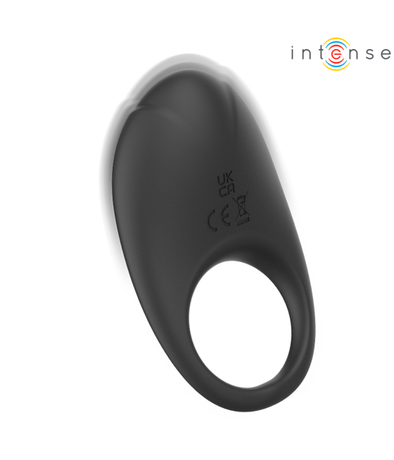 INTENSE - MERLOTTE ANILLO VIBRADOR CON ESTIMULACIÓN DE CLÍTORIS NEGRO