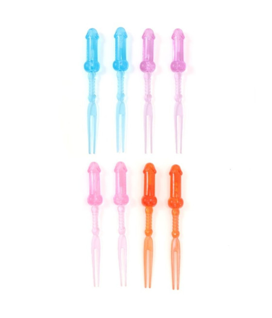 DIABLO PICANTE - SPIEDINI DI PENE COLORATI 8 UNITÀ