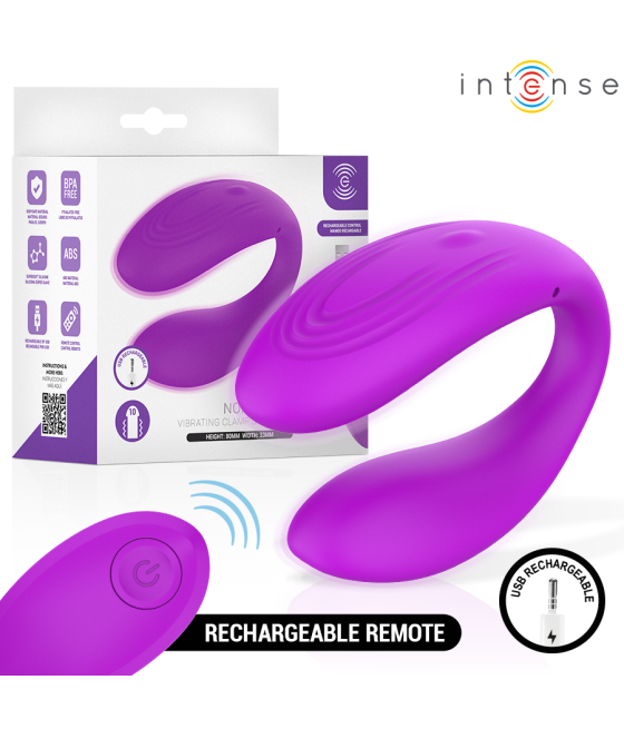 INTENSE - NORA VIBRATING CLAMP STIMULATOR PURPLE