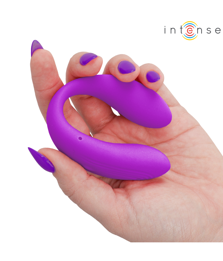 INTENSE - NORA ESTIMULADOR DE PINZA CON VIBRACIÓN MORADO