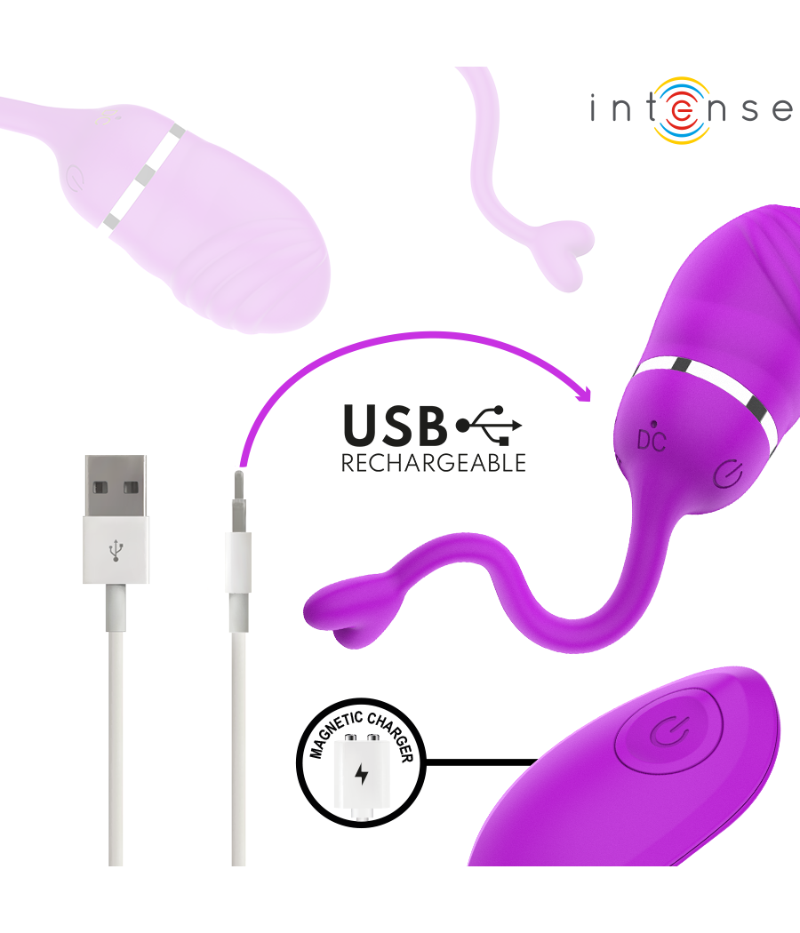 INTENSE - SOOKIE OVO VIBRATÓRIO COM CONTROLE REMOTO ROXO
