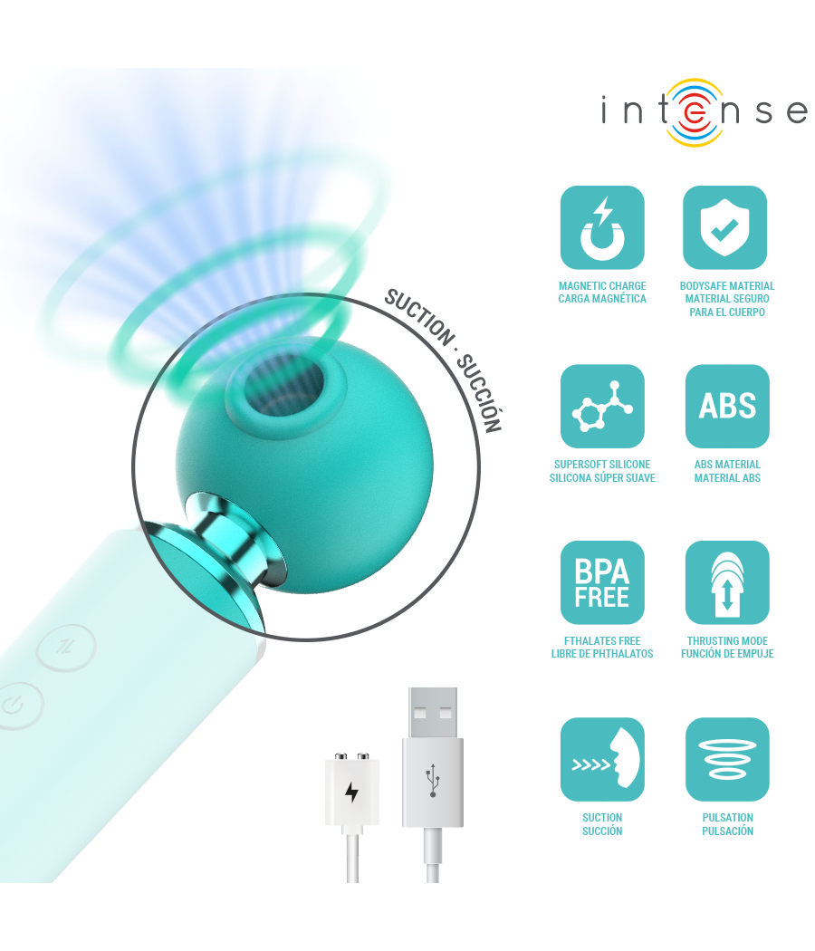 INTENSE - HAMBY ASPIRATORE MULTIFUNZIONE CON ASPIRAZIONE E VIBRAZIONE