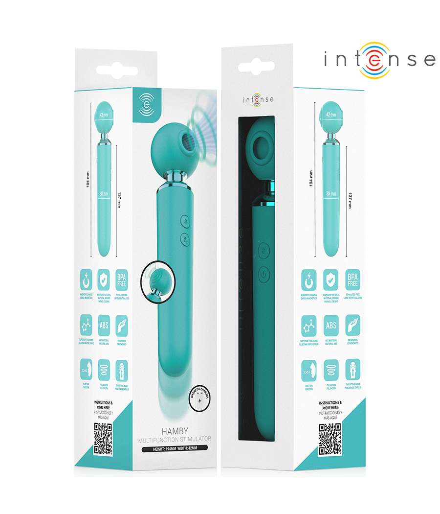 INTENSE - HAMBY ESTIMULADOR MULTIFUNCIÓN CON SUCCIÓN Y VIBRACIÓN