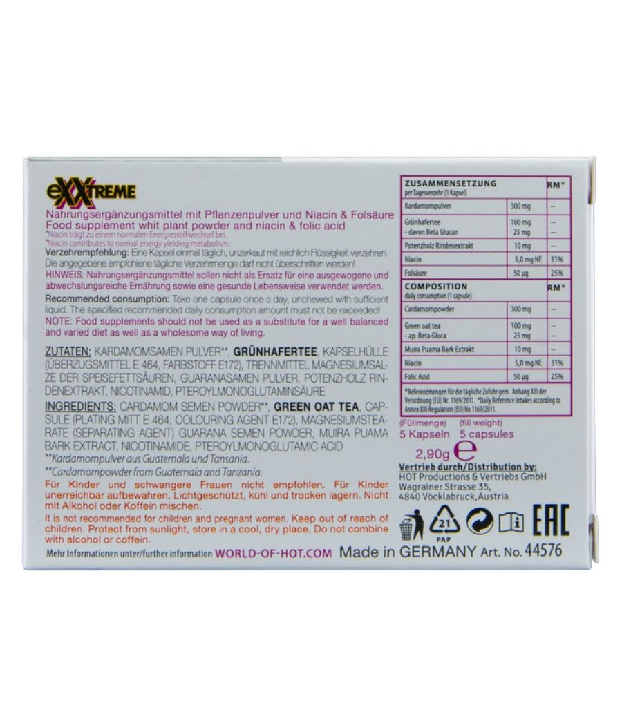 HOT - EXXTREME LIBIDO CAPS WOMAN 5 UNITS