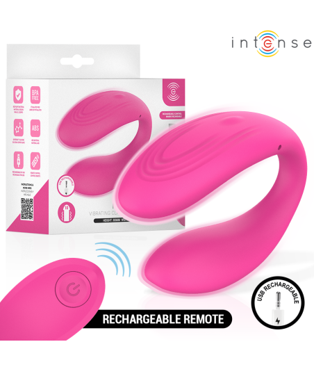 INTENSE - NORA ESTIMULADOR DE PINZA CON VIBRACIÓN ROSA