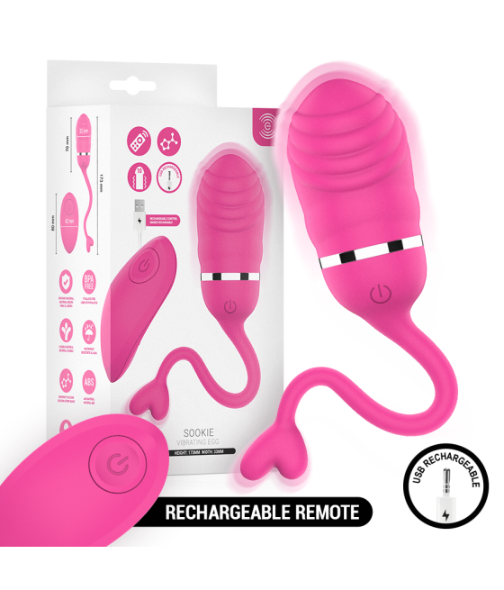 INTENSE - SOOKIE OVO VIBRATÓRIO COM CONTROLE REMOTO ROSA