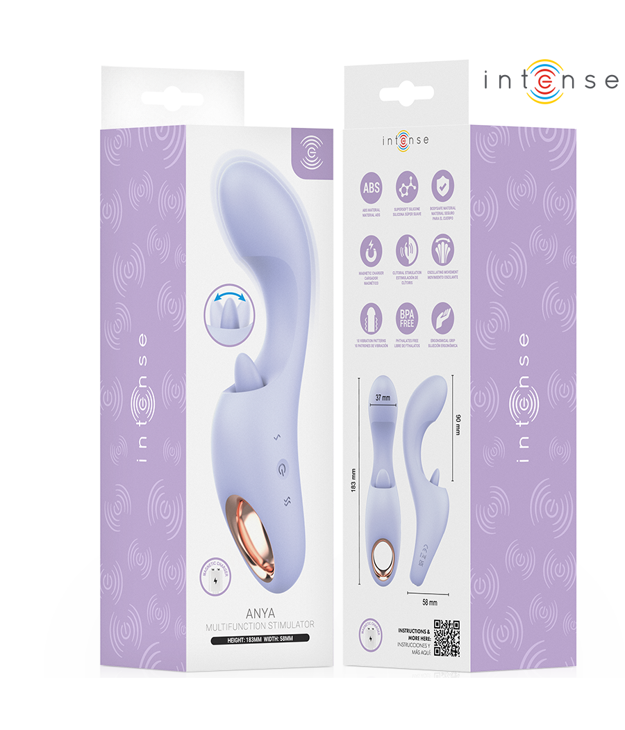 INTENSE - ANYA STIMULATEUR DE VIBRATIONS ET DE MOUVEMENTS MULTIFONCTIONNEL