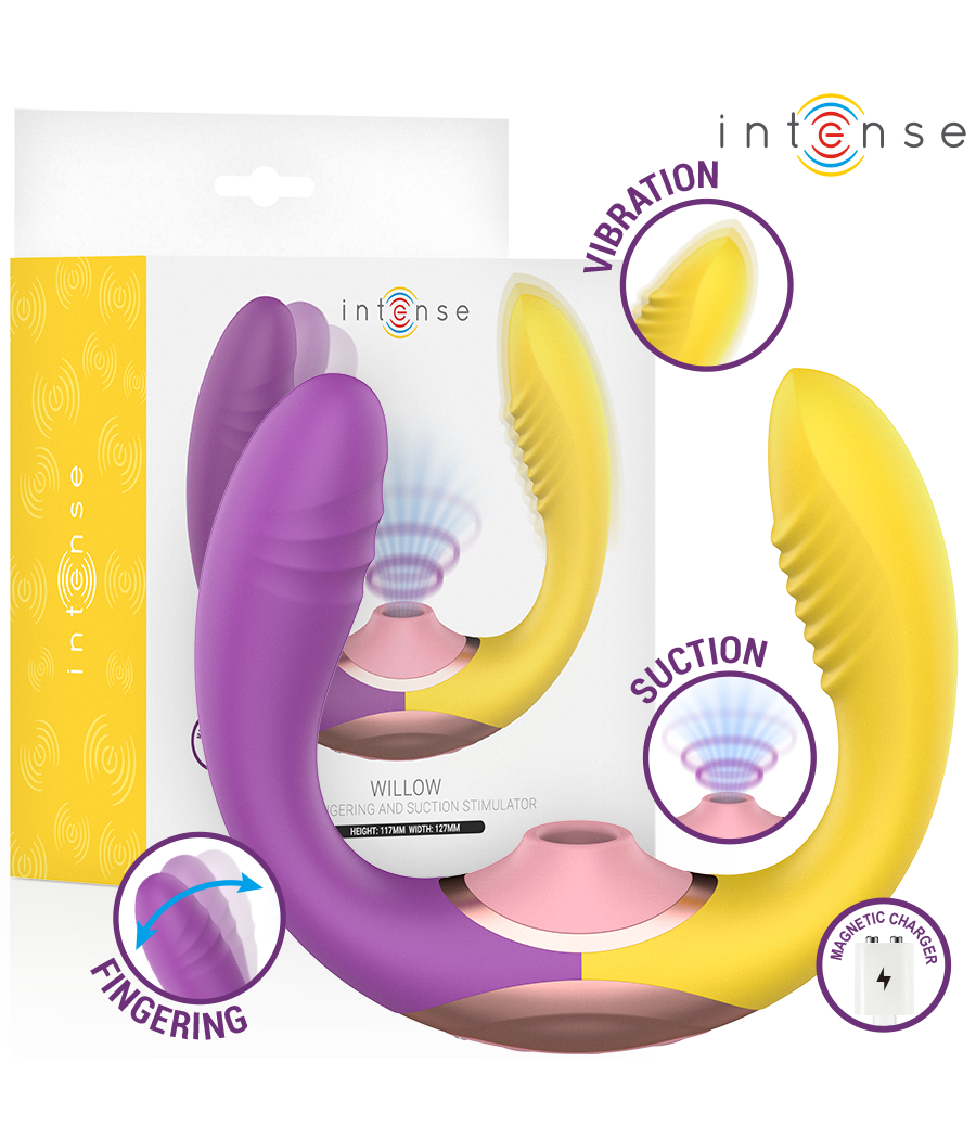 INTENSE - WILLOW 3-IN-1 SAUG- UND VIBRATIONSSTIMULATOR