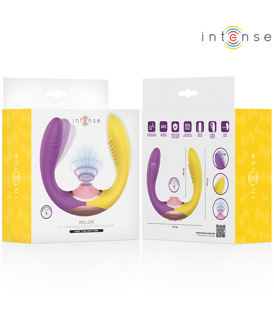 INTENSE - WILLOW 3-IN-1 SUCTION AND VIBRATION STIMULATOR