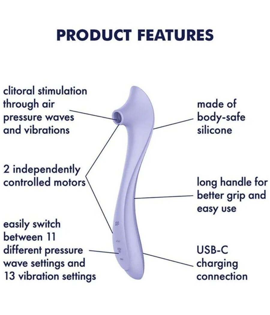 SATISFYER - EASY LOVER VIBRADOR & ESTIMULADOR AIR PULSE