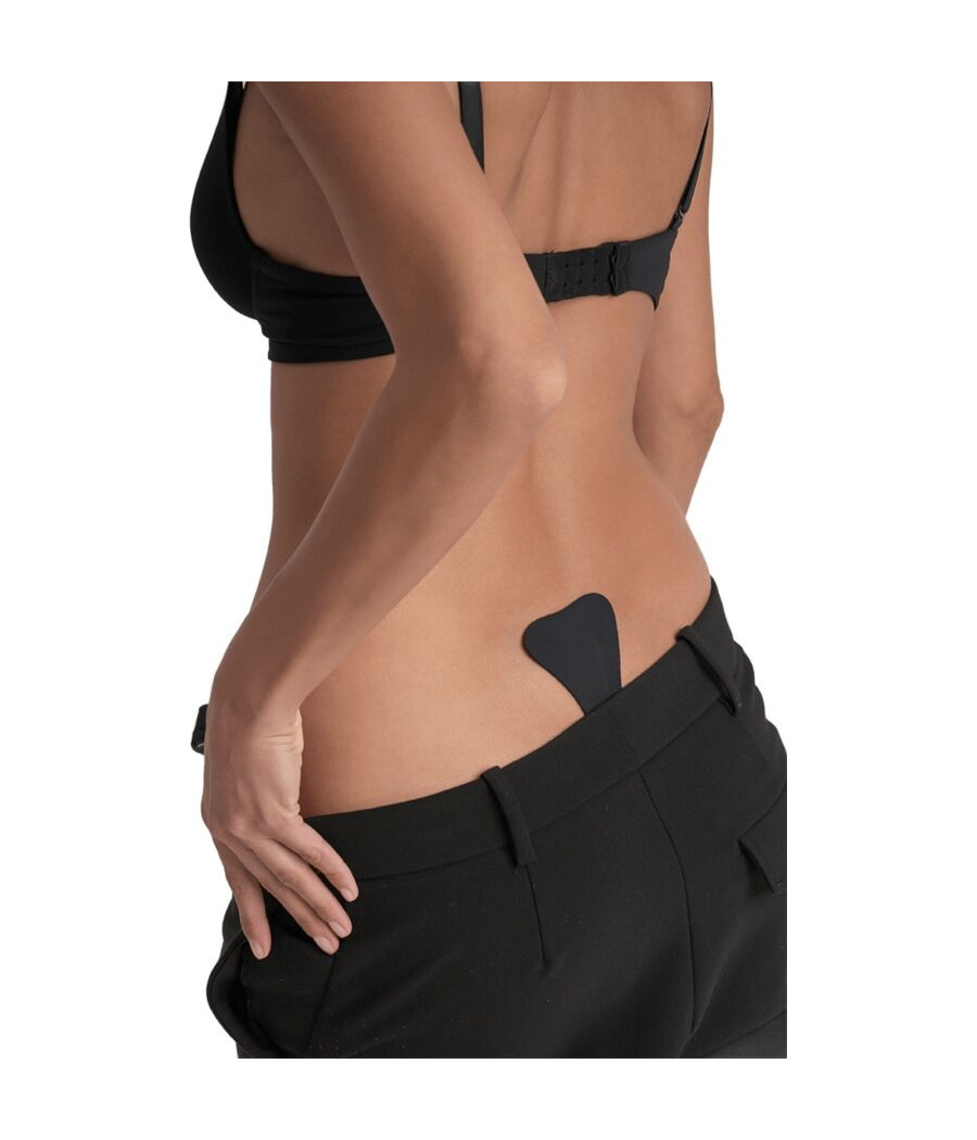 BYE-BRA - TANGA ADHESIVO NEGRO TALLA ÚNICA